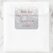 ステッカーありがとう スクエアシール (バッグ)