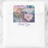 ステッカーありがとう スクエアシール (バッグ)