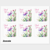 ステッカーありがとう スクエアシール (シート)