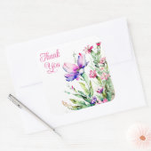 ステッカーありがとう スクエアシール (封筒)