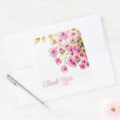 ステッカーありがとう スクエアシール (封筒)