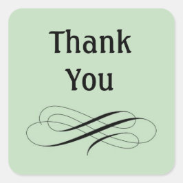 ステッカーありがとう スクエアシール