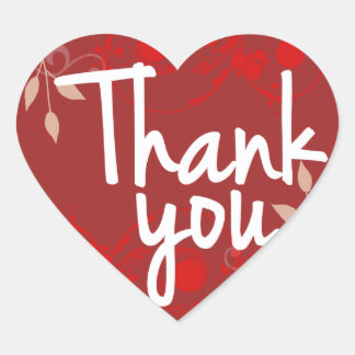 ステッカーありがとう ハートシール