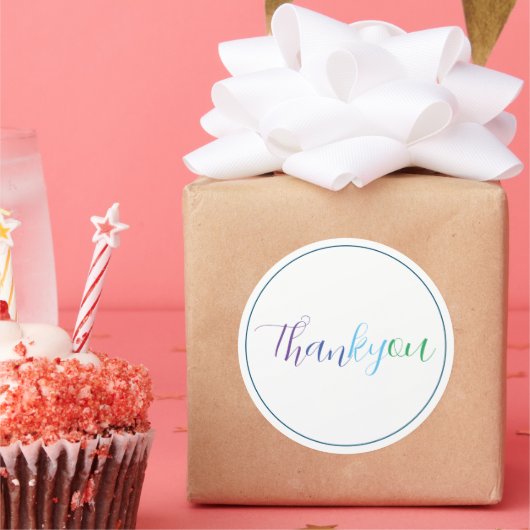 ステッカーありがとう ラウンドシール (パーティー)