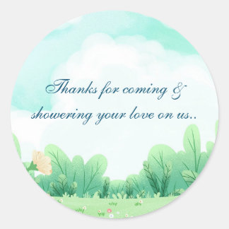 ステッカーありがとう ラウンドシール