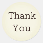 ステッカーありがとう ラウンドシール (正面)