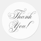 ステッカーありがとう ラウンドシール (正面)