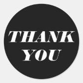 ステッカーありがとう ラウンドシール (正面)
