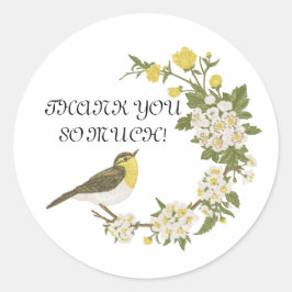 ステッカーありがとう ラウンドシール