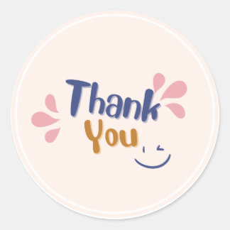 ステッカーありがとう ラウンドシール