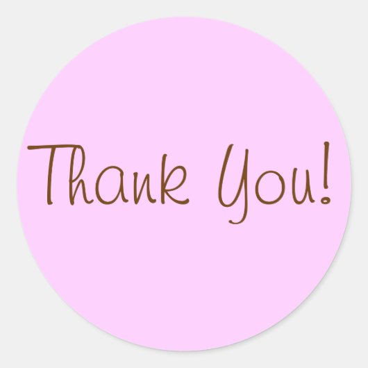 ステッカーありがとう！ ラウンドシール (正面)