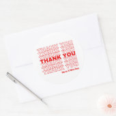 ステッカーありがとう ラウンドシール (封筒)