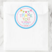 ステッカーありがとう ラウンドシール (バッグ)