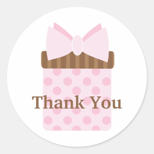 ステッカーありがとう ラウンドシール (正面)