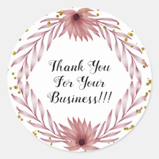 ステッカーありがとう!! ラウンドシール