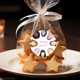 ステッカーありがとう ラウンドシール