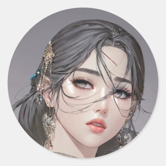 ステッカーありがとう ラウンドシール (正面)