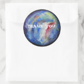 ステッカーありがとう ラウンドシール (バッグ)