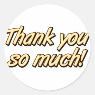 ステッカーありがとう ラウンドシール