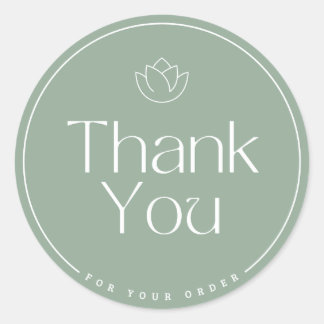 ステッカーありがとう ラウンドシール