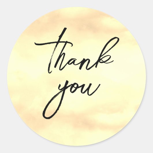 ステッカーありがとう ラウンドシール (正面)