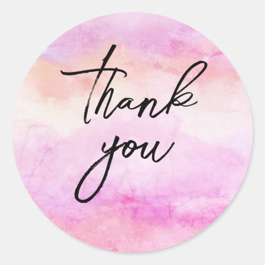ステッカーありがとう ラウンドシール (正面)