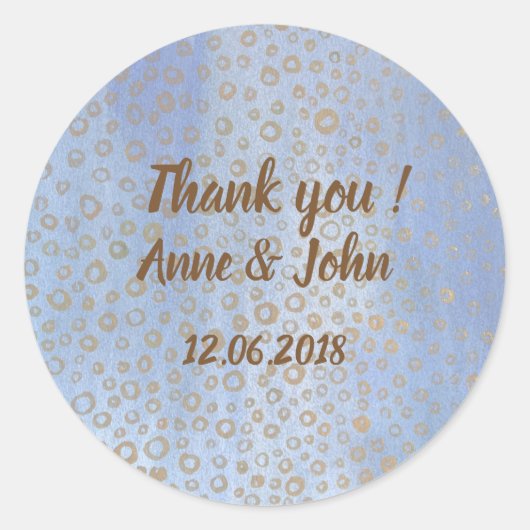 ステッカーありがとう ラウンドシール (正面)