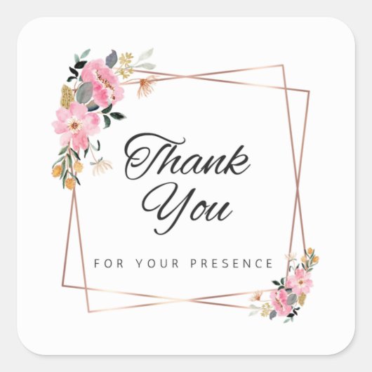 ステッカーありがとう | 大型 | シール (正面)