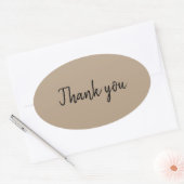 ステッカーありがとう 楕円形シール (封筒)