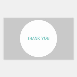 ステッカーありがとう 長方形シール