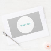 ステッカーありがとう 長方形シール (封筒)