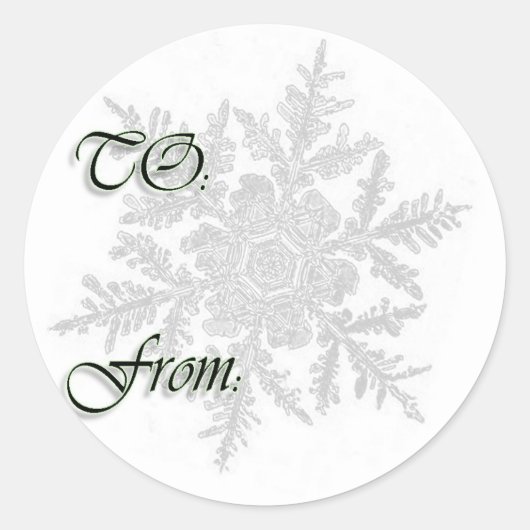 ステッカーからのクリスマス ラウンドシール (正面)