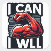 ステッカーが貼れる スクエアシール (正面)