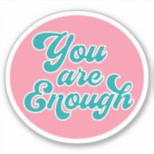 ステッカーが足りる シール (正面)