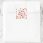 ステッカーであなたの内側のフローリストを解放 スクエアシール (バッグ)