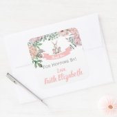 ステッカーでホッピングしてくれてありがとう スクエアシール (封筒)