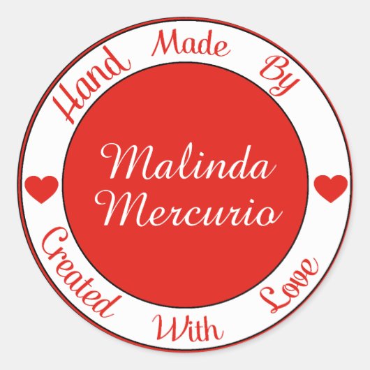 ステッカーで手作り – SRF ラウンドシール (正面)