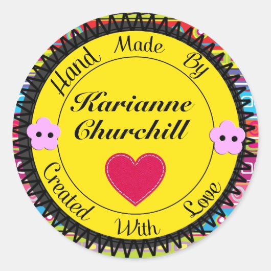 ステッカーで手作り – SRF ラウンドシール (正面)