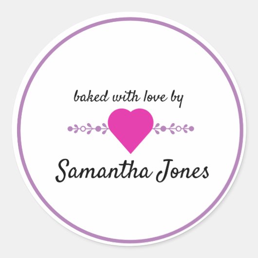 ステッカーで自分焼いたの好みに合わせる ラウンドシール (正面)