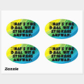 ステッカーとの取引は？シール 楕円形シール (シート)