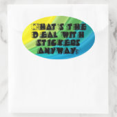 ステッカーとの取引は？シール 楕円形シール (バッグ)
