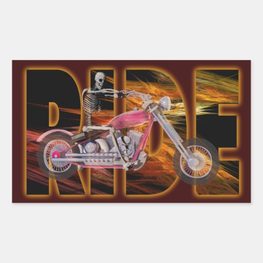 ステッカーに乗る 長方形シール (正面)