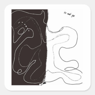 ステッカーに会う スクエアシール