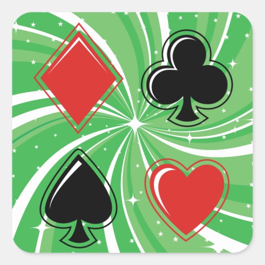 ステッカーに合うカード スクエアシール (正面)