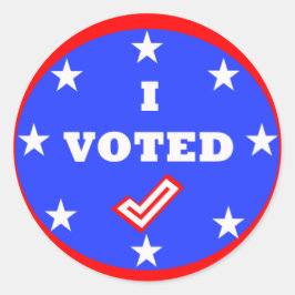 ステッカーに投票した ラウンドシール