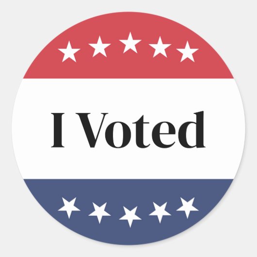 ステッカーに投票 ラウンドシール (正面)