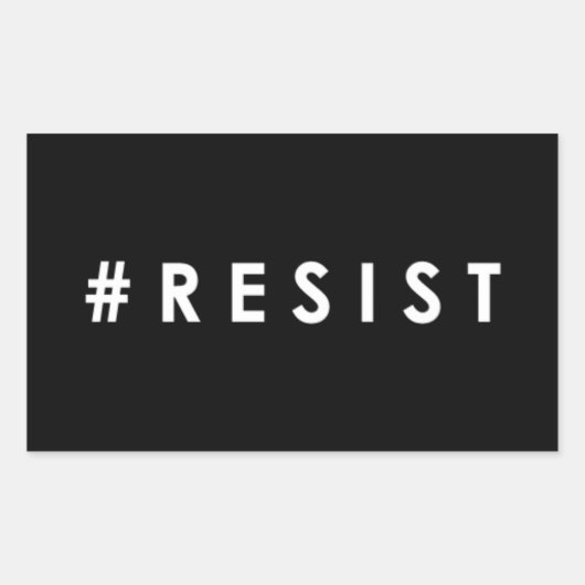 ステッカーに抵抗する 長方形シール (正面)