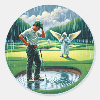 ステッカーに捕らえられた美素晴らししい瞬間。 ラウンドシール