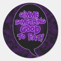 ステッカーに良いものを食べ出す