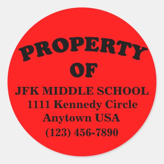 ステッカーのカスタムな特性 ラウンドシール (正面)